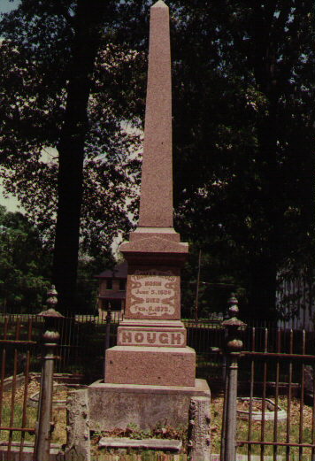 gravestone of Thomas Hough, founder of Augusta, Arkansas