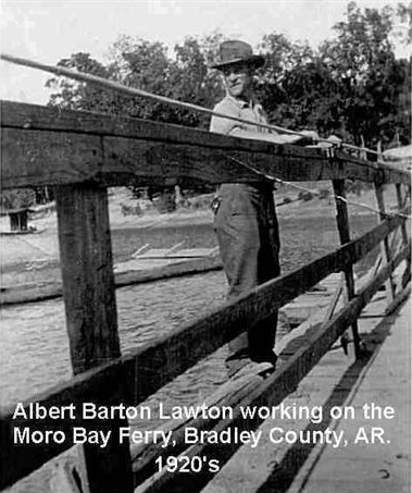 Albert Barton Lawton working on the Moro Bay Ferry