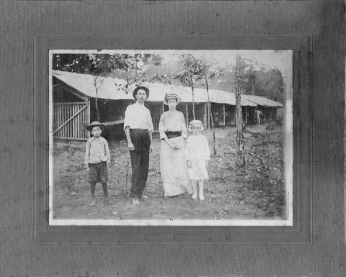 Edward 'Ed' W., 'Josie,' and Arlin Johnson and Esther Fuller