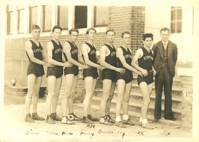 Hermitage High School Basketball Team, 1934