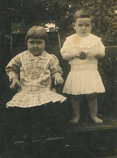  George Allen and Lethie Ingram Johnson's children.L-R: Evelyn Johnson O'Rear and Allen Hinton Johnson (died 1989)