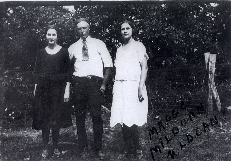 Madge McLeod Nichols, Milburn Mobley, and Uldean Thomason Ragar