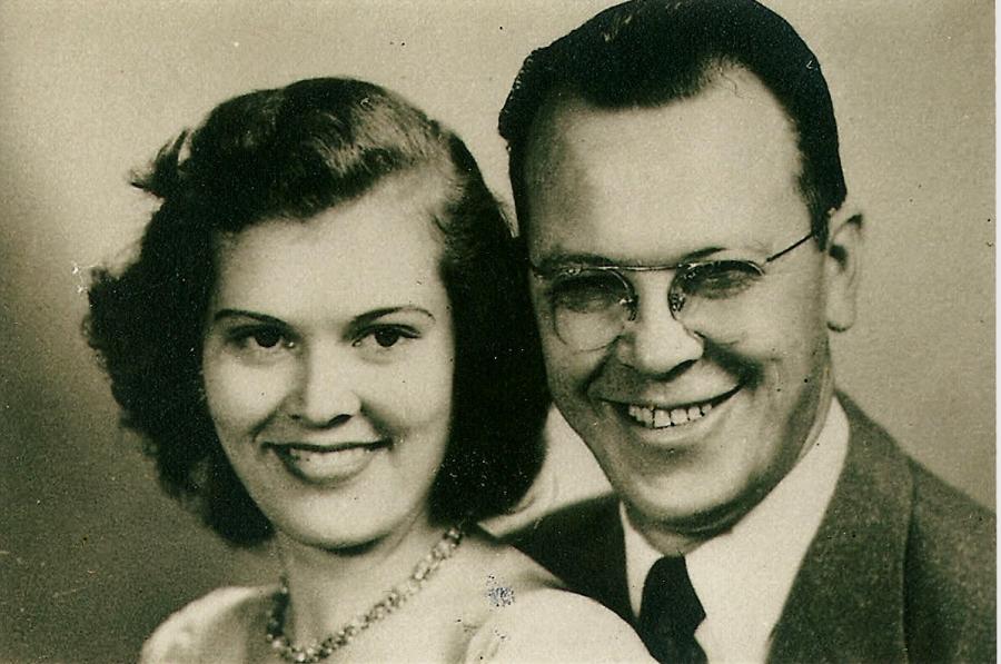 Haskell Aaron McMurry and Sara Ellen Poe McMurry 1953