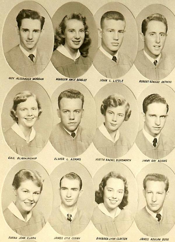 Warren High School Class of 1957 Senior Picture part a