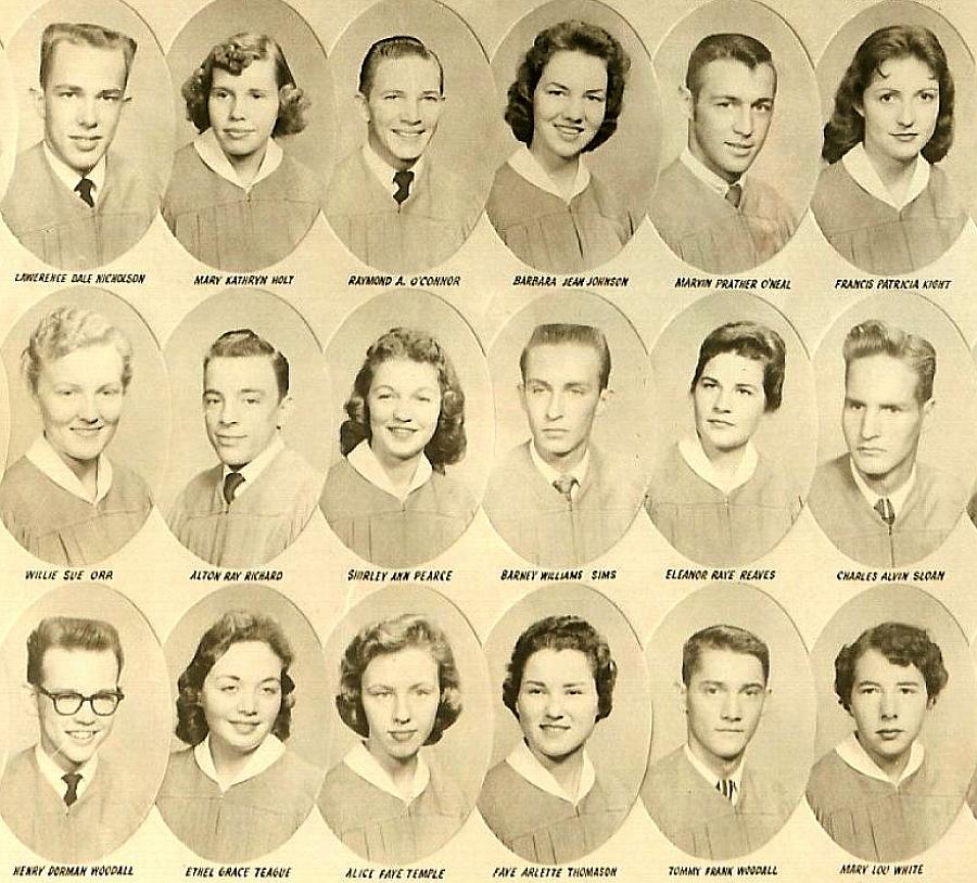 Warren High School Class of 1957 Senior Picture part f