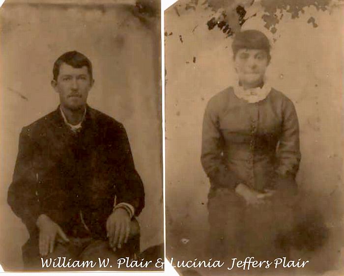 Lucinia Jeffers and William W. Plair