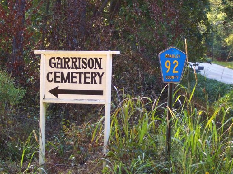 Garrison Cemetery Entrance Sign, June 11, 2006