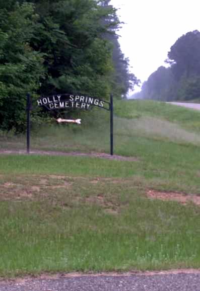 Holly Springs Cemetery Entrance Sign