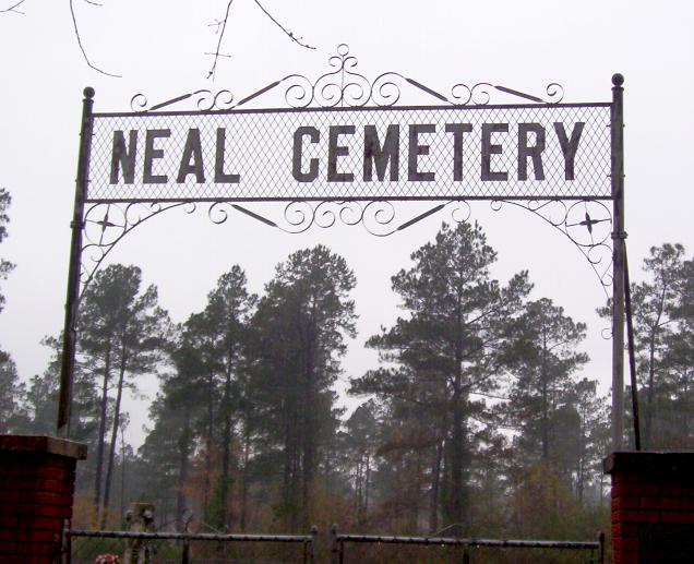 Neal Cemetery Sign