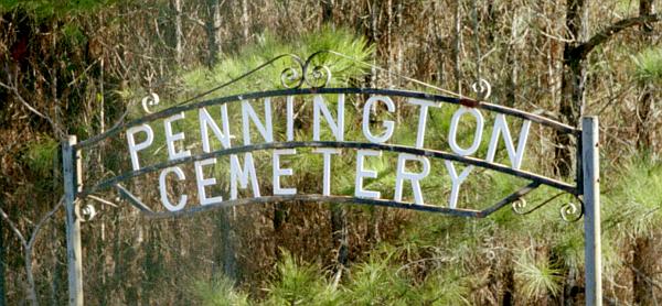 Pennington Cemetery Sign