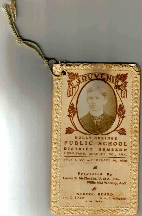 Souvenir of Holly Springs Public School, Bradley County, Arkansas - cover