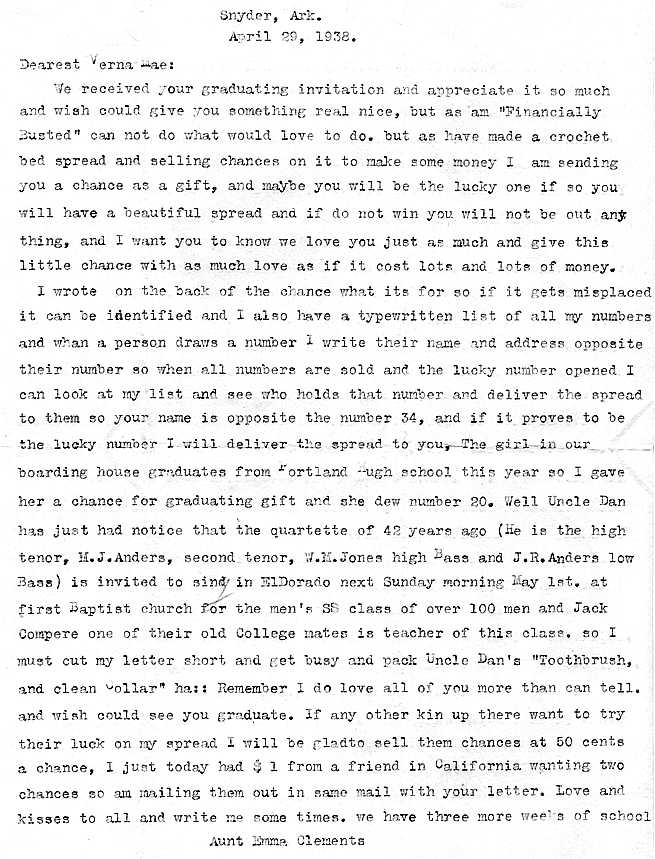 Letter from Emma Clements