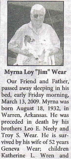 Myrna Loy Jim Wear Obituary part 1