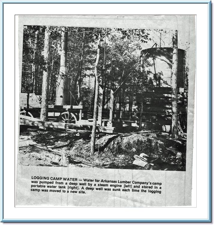 Arkansas Lumber Company logging camp, Bradley County, Arkansas; original is located at the Bradley County Historical Museum
