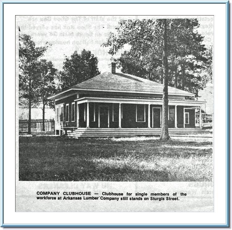 Arkansas Lumber Company Clubhouse, Warren, Arkansas; original is located at the Bradley County Historical Museum