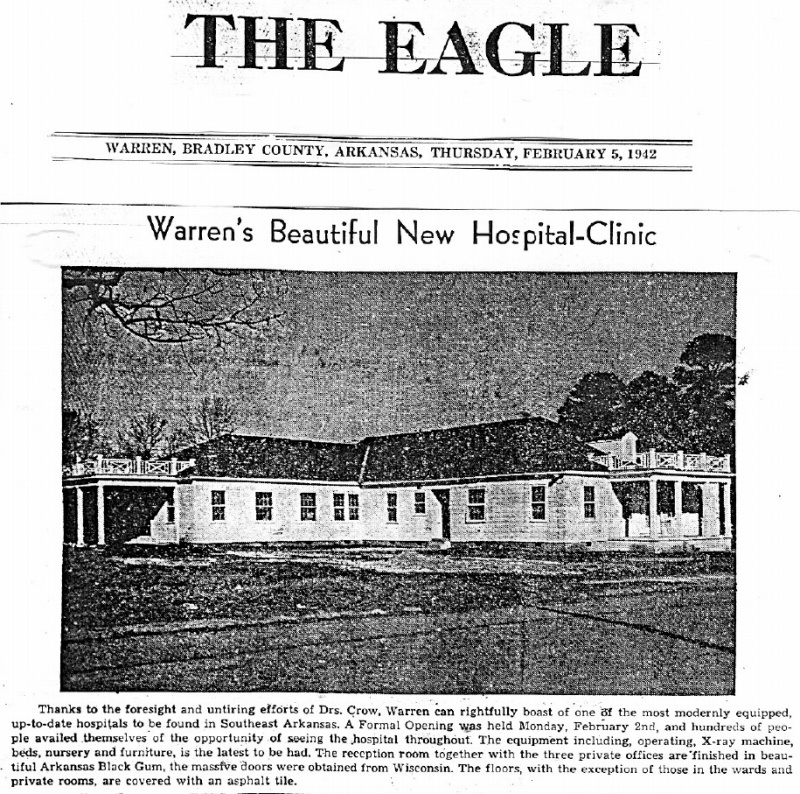 Warren, Arkansas, Crow Hospital-Clinic