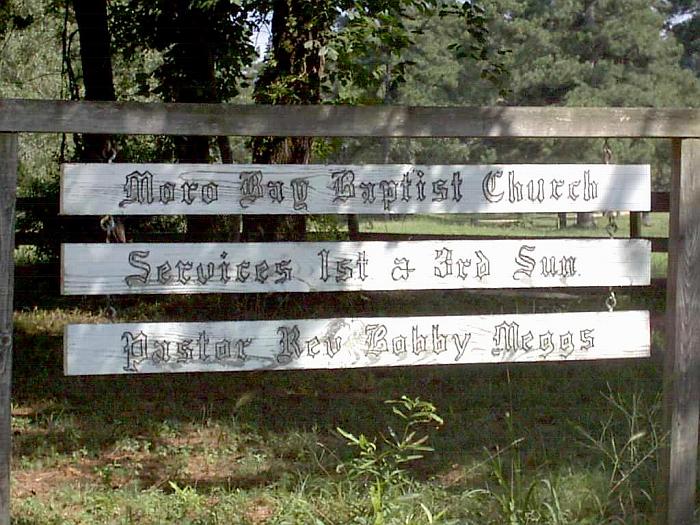 Moro Bay Baptist Church Sign 2004