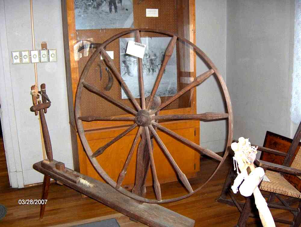 Old Spinning Wheel at the Bradley County Historical Museum