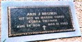 Arn J. Brown Military Marker