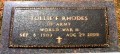 Tollie F. Rhodes Military Marker
