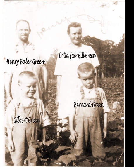 Henry, Dotia, Gilbert and Bernard Green