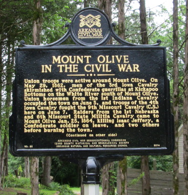 Mount Olive Marker front