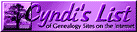 Cyndi's List of Genealogy Sites
                                  on the Internet