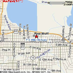 Map to P K Miller Mortuary