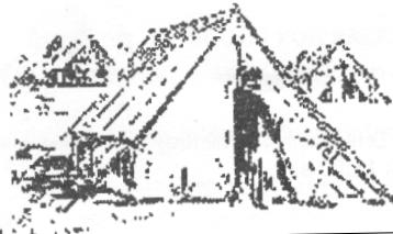 Drawing of a Civil War tent