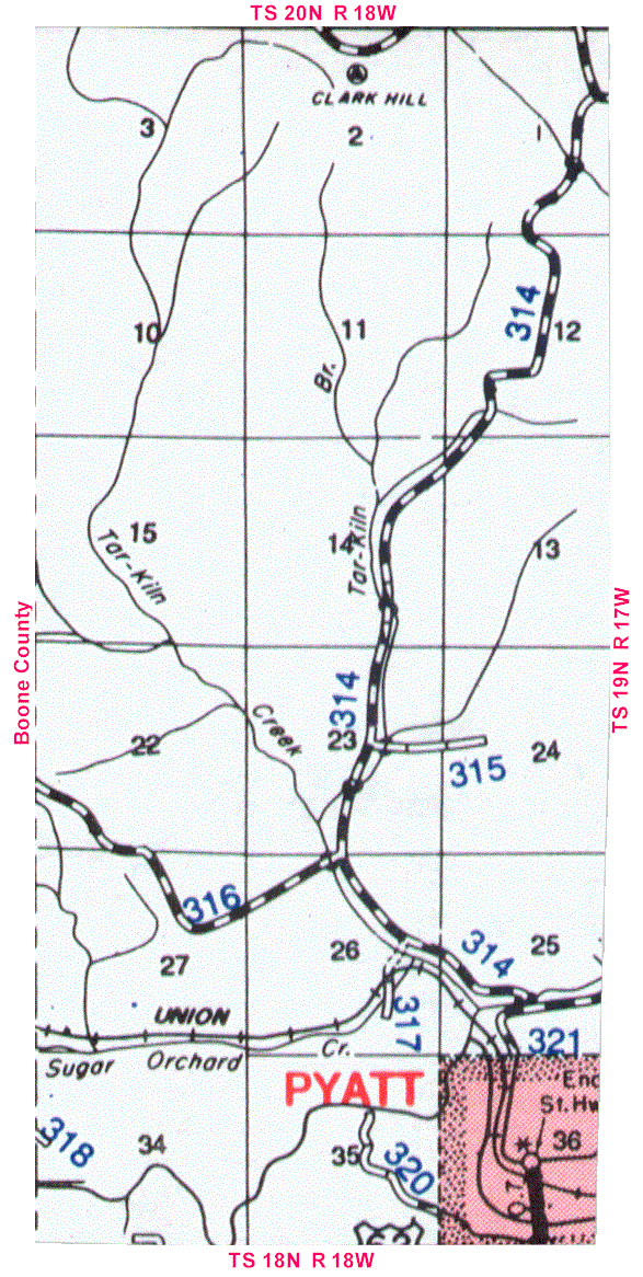 Township 19N, Range 18W Map