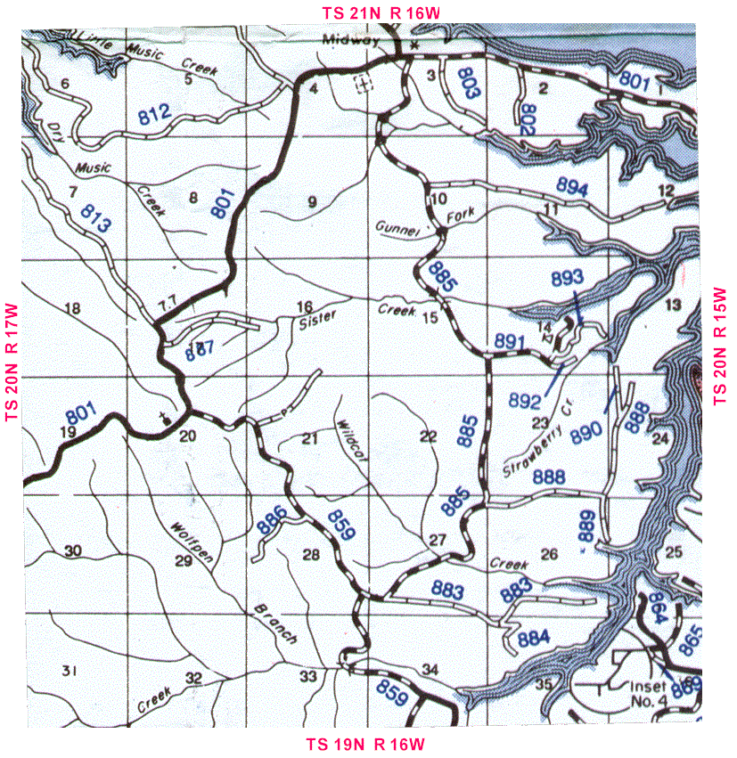 Township 20N, Range 16W Map