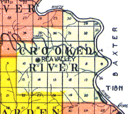 Map of Crooked Creek Township