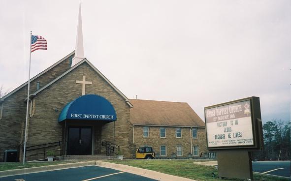 First Baptist Church, mt. Ida. March 2008.