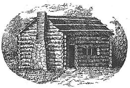 A pioneer log cabin