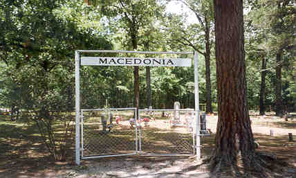 Macedonia Cemetery. Located two miles NE of Pencil Bluff on Hwy 88, on the left, this is the road to Sims.
