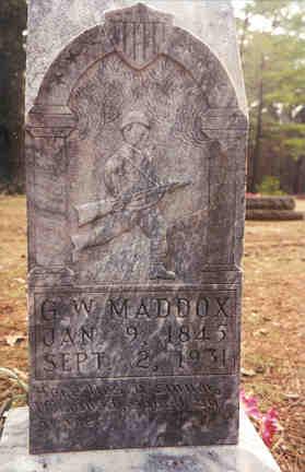 G.W. Maddox headstone. 