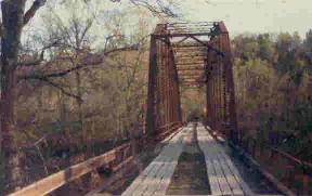 The old Oden bridge c.1977. Photo credit : Diane Singleton.