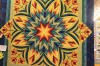 Star Fire - Hand quilted - machine pieced - machine appliqu�d.