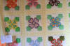 Lancashire Rose - Hand quilted - hand appliqud - machine pieced in 1984.