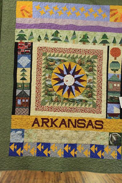 Pictorial quilt - Arkansas - The Natural State -a double quilt.