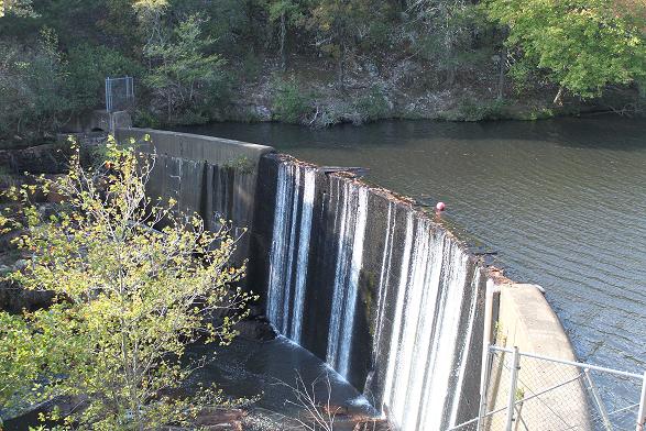 I hear fishing is good below the dam. The lake is stocked with catfish, limit five per day.