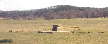 This well is in Oden in the field to the left of the post office. In the springtime you can work out where the back porch was located. March 2001.