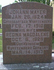 Johann Mayer, Primrose Cemetery, Pulaski County, Arkansas