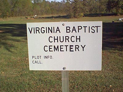 Virginia Baptist Church Cemetery, Pulaski County, Arkansas