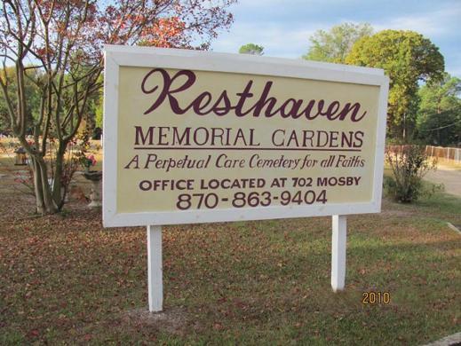 RestHaven Entry Sign clean