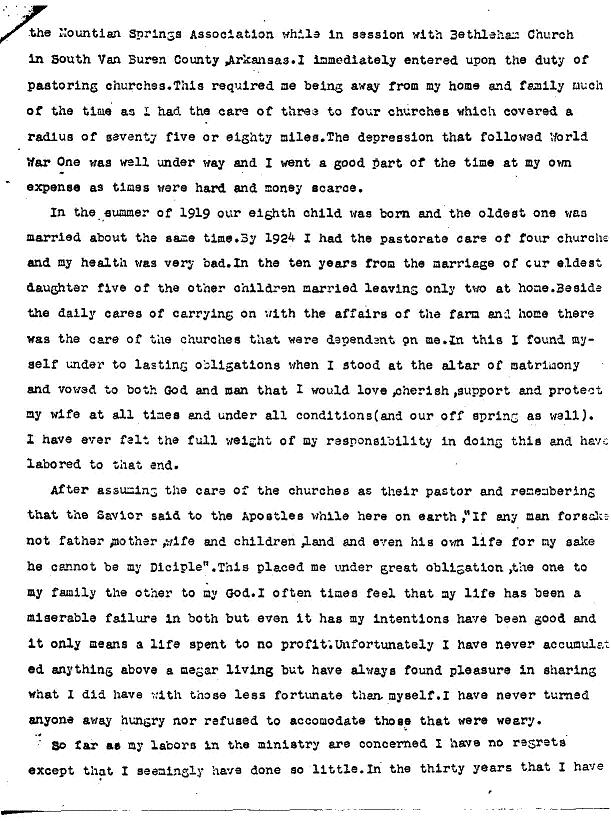 preaching, baby number 8, 