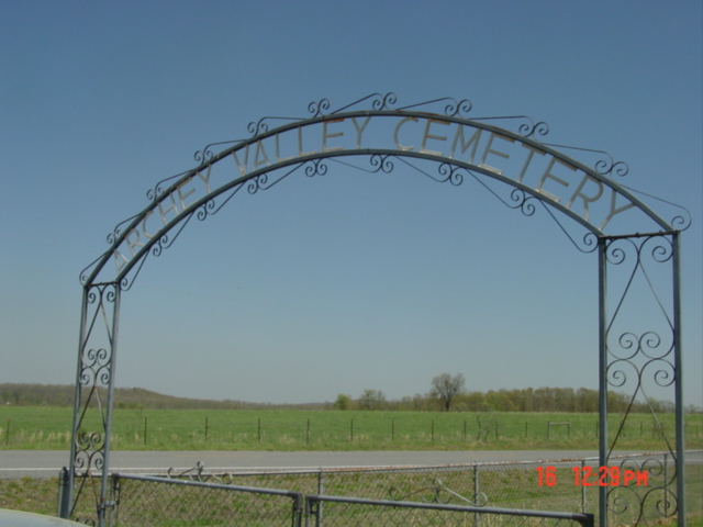 Archie Valley Cemetery gate