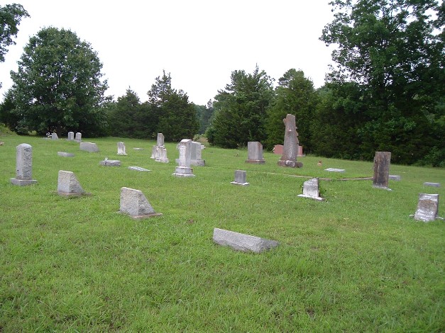 Centeral cemetery, graves on a slight hill