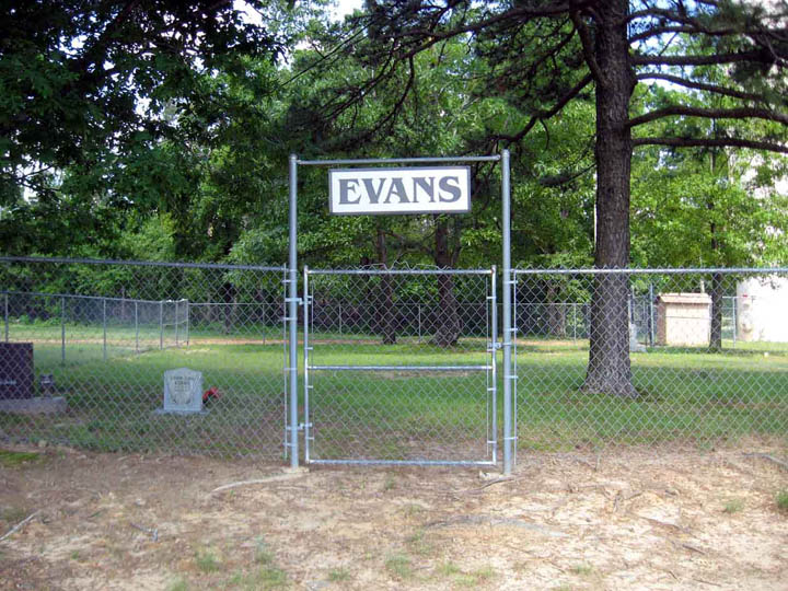 Evans Cemetery gate