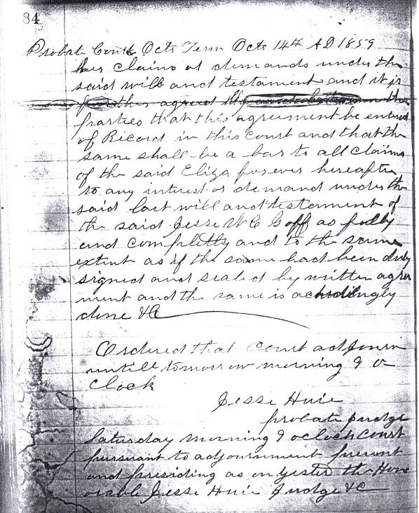 Jesse Goff court records